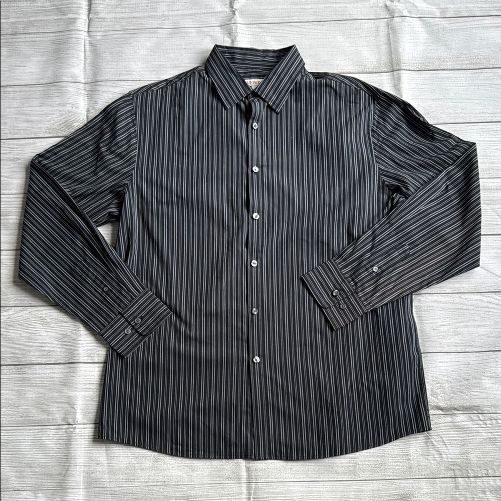 Merona Black Casual Button Down Shirt